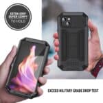 Stofdicht metalen hoes iPhone 15 Plus - Zwart - 3