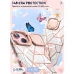 Cosmo iPhone 15/14/13 Mag Case met Screen protector - Marmer - 1