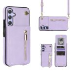 Solidenz Fashion Portemonnee hoesje met koord Samsung Galaxy A55 - Violet Main Image