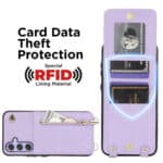 Solidenz Fashion Portemonnee hoesje met koord Samsung Galaxy A55 - Violet - 4