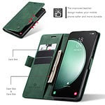 Solidenz Urban Book Samsung Galaxy S23 FE hoesje - Groen - 6