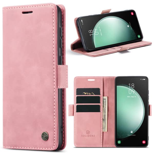 Solidenz Urban Book Samsung Galaxy S23 FE hoesje - Roze