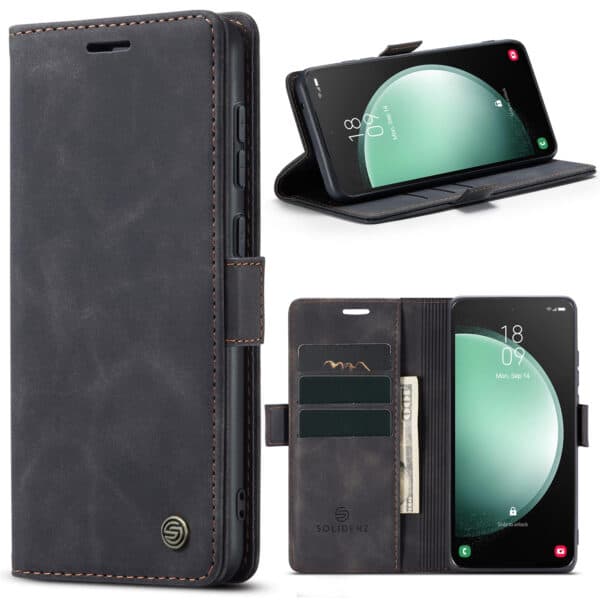 Solidenz Urban Book Samsung Galaxy S23 FE hoesje - Zwart