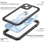 Turtle Shift Volledig waterdicht en stofdicht hoesje iPhone 15 - Magnetische ring - 2