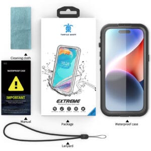 Turtle Shift Volledig waterdicht en stofdicht hoesje iPhone 15 - Magnetische ring - 7