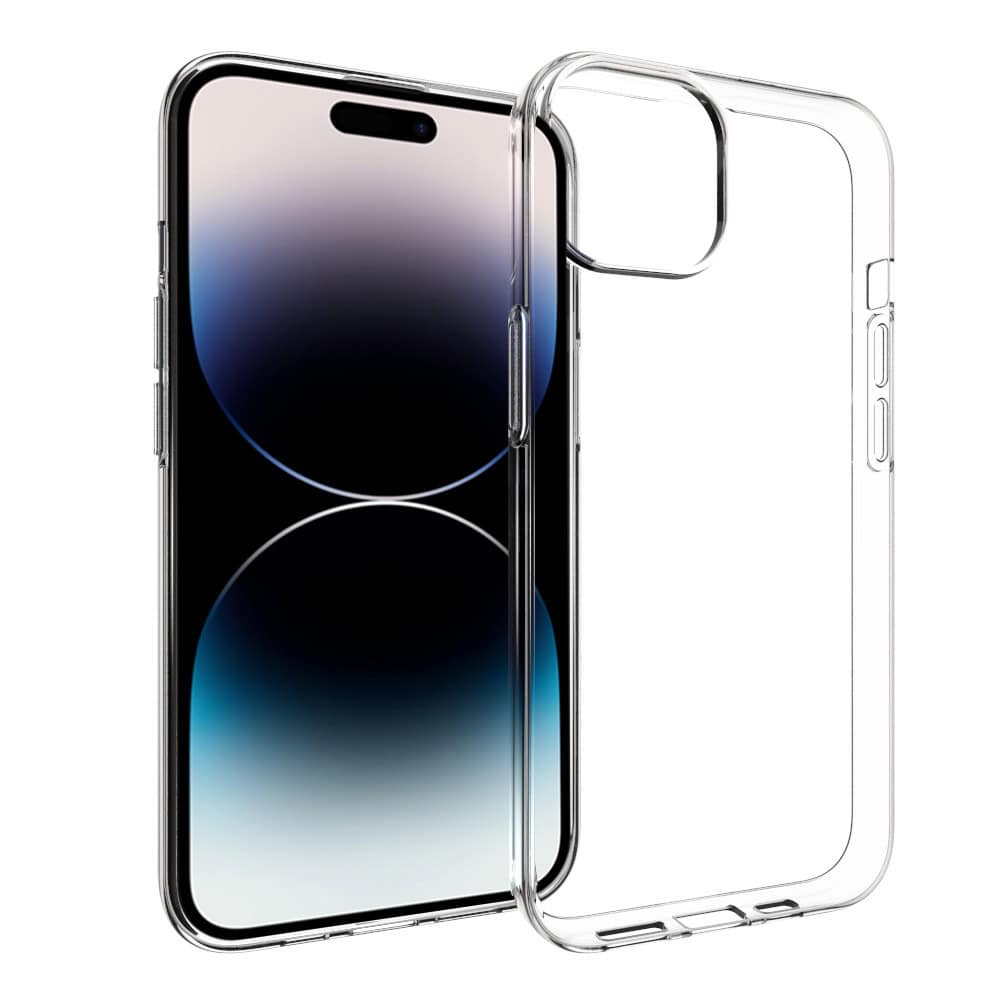 Transparant siliconen iPhone 15 Plus hoesje Main Image