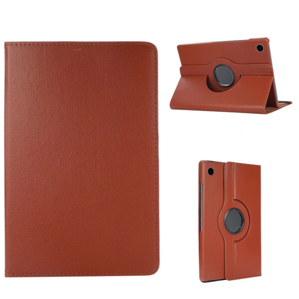 Samsung Galaxy Tab A9 Plus hoes - 11 inch - Hoesje - Case Cover - Bookcase - 360 Draaibaar - Met Standaard - Beschermhoes Tab A9 Plus - Bruin