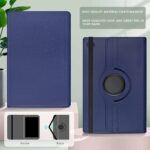 Samsung Galaxy Tab A9 hoes - Hoesje - Case Cover - Bookcase - 360 Draaibaar - Roterend - Met Standaard - Beschermhoes Tab A9 - Blauw - 6