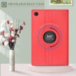 Samsung Galaxy Tab A9 hoes - 8.7 inch - Hoesje - Case Cover - Bookcase - 360 Draaibaar - Roterend - Met Standaard - Beschermhoes Tab A9 - Rood - 5