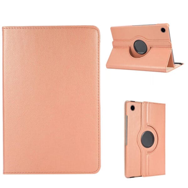 Samsung Galaxy Tab A9 Plus hoes - 11 inch - Hoesje - Case Cover - Bookcase - 360 Draaibaar - Met Standaard - Beschermhoes Tab A9 Plus - Rosegoud