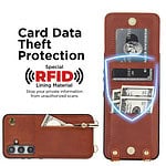 Solidenz Fashion Portemonnee hoesje met koord Samsung Galaxy S24 - Bruin - 5