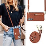 Solidenz Fashion Portemonnee hoesje met koord Samsung Galaxy S24 - Bruin - 6