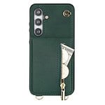 Solidenz Fashion Portemonnee hoesje met koord Samsung Galaxy S24 - Groen - 1