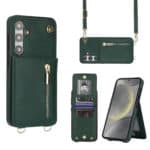 Solidenz Fashion Portemonnee hoesje met koord Samsung Galaxy S24 FE - Groen Main Image