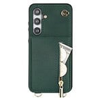 Solidenz Fashion Portemonnee hoesje met koord Samsung Galaxy S24 FE - Groen - 1