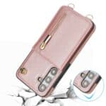 Solidenz Fashion Portemonnee hoesje met koord Samsung Galaxy S24 Plus - Roségoud - 2