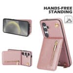 Solidenz Fashion Portemonnee hoesje met koord Samsung Galaxy S24 Plus - Roségoud - 3