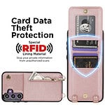 Solidenz Fashion Portemonnee hoesje met koord Samsung Galaxy S24 Plus - Roségoud - 6