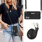 Solidenz Fashion Portemonnee hoesje met koord Samsung Galaxy S24 FE - Zwart - 4