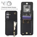 Solidenz Fashion Portemonnee hoesje met koord Samsung Galaxy S24 FE - Zwart - 6