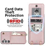 Solidenz Fashion Portemonnee hoesje met koord Samsung Galaxy S24 - Roségoud - 5