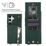 Solidenz Fashion Portemonnee hoesje met koord Samsung Galaxy S24 Ultra - Groen - 2
