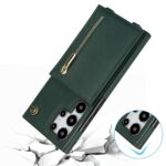 Solidenz Fashion Portemonnee hoesje met koord Samsung Galaxy S24 Ultra - Groen - 3