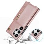 Solidenz Fashion Portemonnee hoesje met koord Samsung Galaxy S25 Ultra - Roségoud - 3