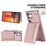 Solidenz Fashion Portemonnee hoesje met koord Samsung Galaxy S25 Ultra - Roségoud - 4