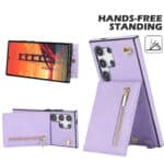 Solidenz Fashion Portemonnee hoesje met koord Samsung Galaxy S24 Ultra - Violet - 4