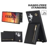 Solidenz Fashion Portemonnee hoesje met koord Samsung Galaxy S24 Ultra - Zwart - 4