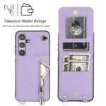 Solidenz Fashion Portemonnee hoesje met koord Samsung Galaxy S24 - Violet - 2