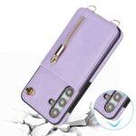 Solidenz Fashion Portemonnee hoesje met koord Samsung Galaxy S24 - Violet - 3