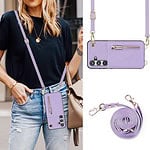 Solidenz Fashion Portemonnee hoesje met koord Samsung Galaxy S24 - Violet - 6