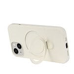 Magnetisch siliconen hoesje iPhone 14 Plus - Beige - 5