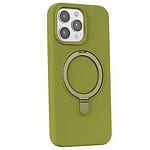 Magnetisch siliconen hoesje iPhone 12 / 12 Pro - Groen - 2