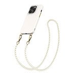 iPhone 15 Pro Max hoesje Solidenz Collection met parelkoord creme pearls Main Image