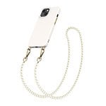Solidenz Collection iPhone 15 Plus hoesje met afneembare koord - Creme Pearls Main Image
