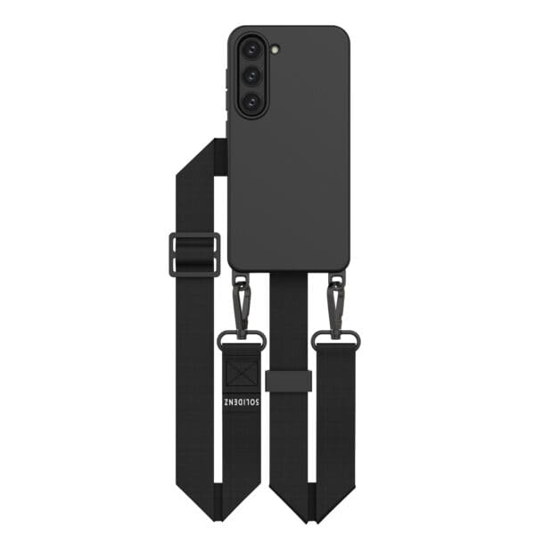Solidenz Collection Samsung S23 hoesje met afneembare koord - Zwart