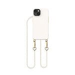 Solidenz Collection iPhone 15 Plus hoesje met afneembare koord - Creme Pearls - 1