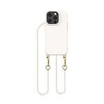 iPhone 15 Pro Max hoesje Solidenz Collection met parelkoord creme pearls - 1