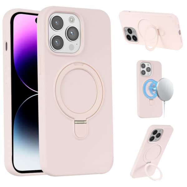 Magnetisch siliconen hoesje iPhone 13 Pro Max - Roze