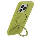 Magnetisch siliconen hoesje iPhone 12 / 12 Pro - Groen - 5