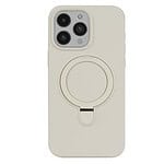 iPhone 15 Pro Max hoesje MagSafe magnetisch telefoonhoesje met standaard beige - 1