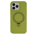 Magnetisch siliconen hoesje iPhone 12 / 12 Pro - Groen - 1
