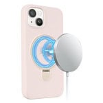 Magnetisch siliconen hoesje iPhone 15 Plus - Roze - 6