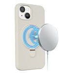 Magnetisch siliconen hoesje iPhone 14 Plus - Beige - 6