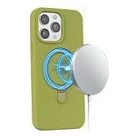 Magnetisch siliconen hoesje iPhone 12 / 12 Pro - Groen - 6