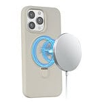 iPhone 15 Pro Max hoesje MagSafe magnetisch telefoonhoesje met standaard beige - 6