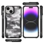 Hybrid X iPhone 14 / 13 camouflage hoesje - 1